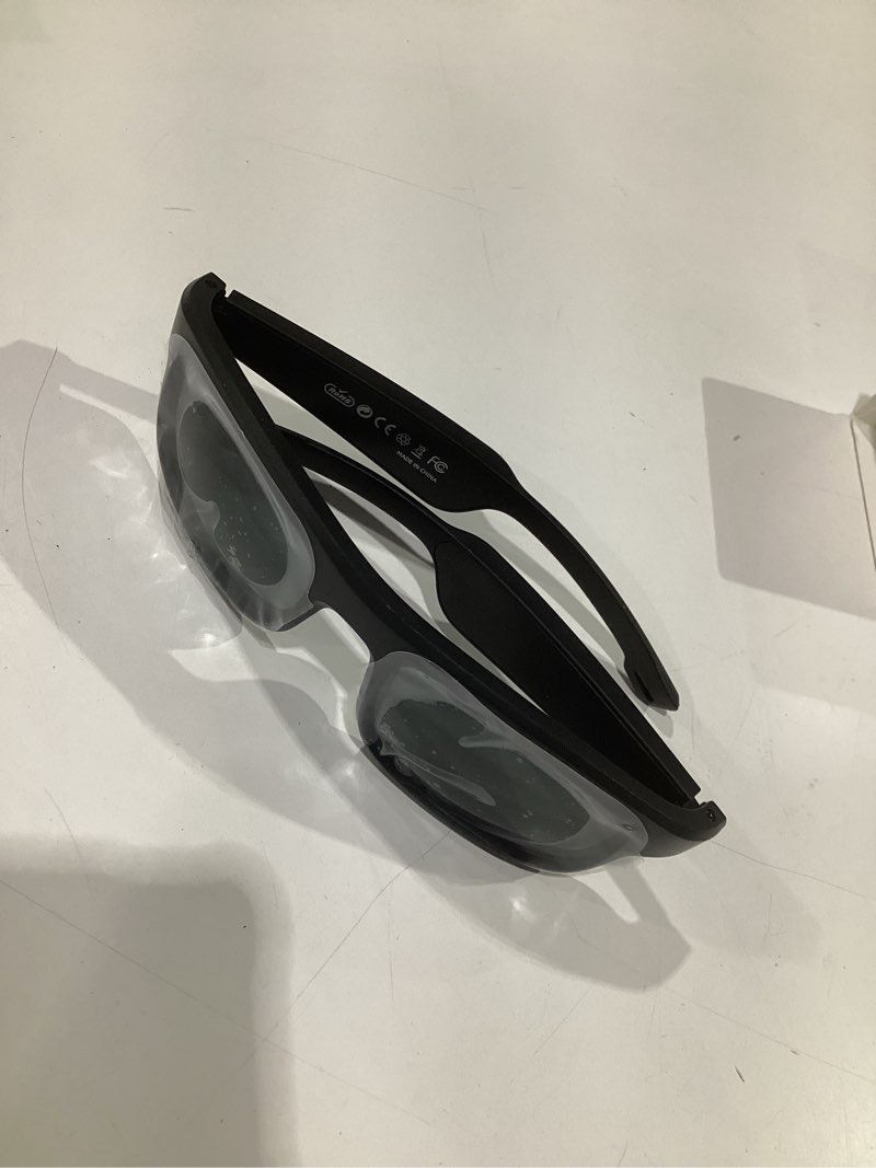 Condition photo showing Good Condition for smart glasses, polarized bluetooth sunglasses, built-in mic & speakers, voice assistant, uv protection audio sun glass m8 pro-black lens