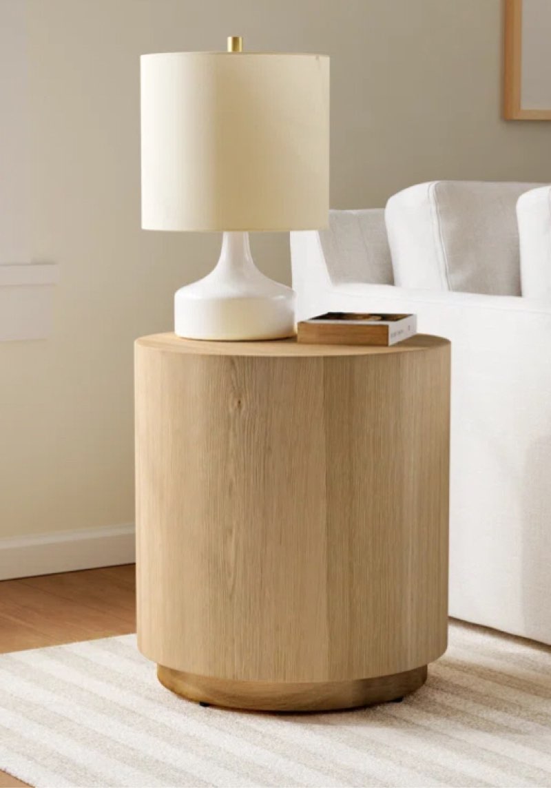 Taryn 20" Drum End Table