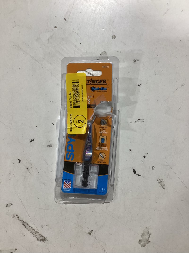 spyder mach-blue 1/4-in 13 -step drill bit ( 1/8-in to 1/2-in )