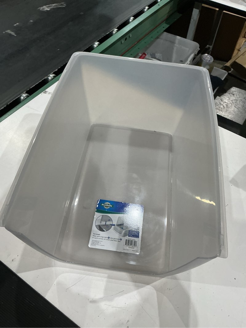 Condition photo showing As Is for petsafe scoopfree self-cleaning litter box privacy hood works with scoopfree pro legacy & smart self-cleaning cat litter box, perfect for shy or skittish cats