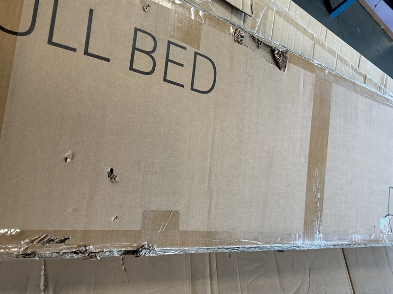 Condition photo showing New/Like New for Gyabnw Full Size Bed Frame Platform with Headboard and Footboard, All-Metal Support System, No Box Spring Needed, Easy Assembly,Rustic Brown