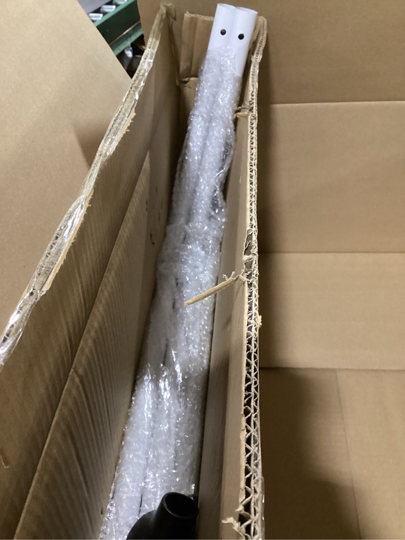 Condition photo showing As Is for Baby Swing Stand, Heavy Duty Foldable Swing Stand A-Frame Metal Swing Stand Frame for Backyard Indoor & Outdoor, Hammock Chair not Included (White)