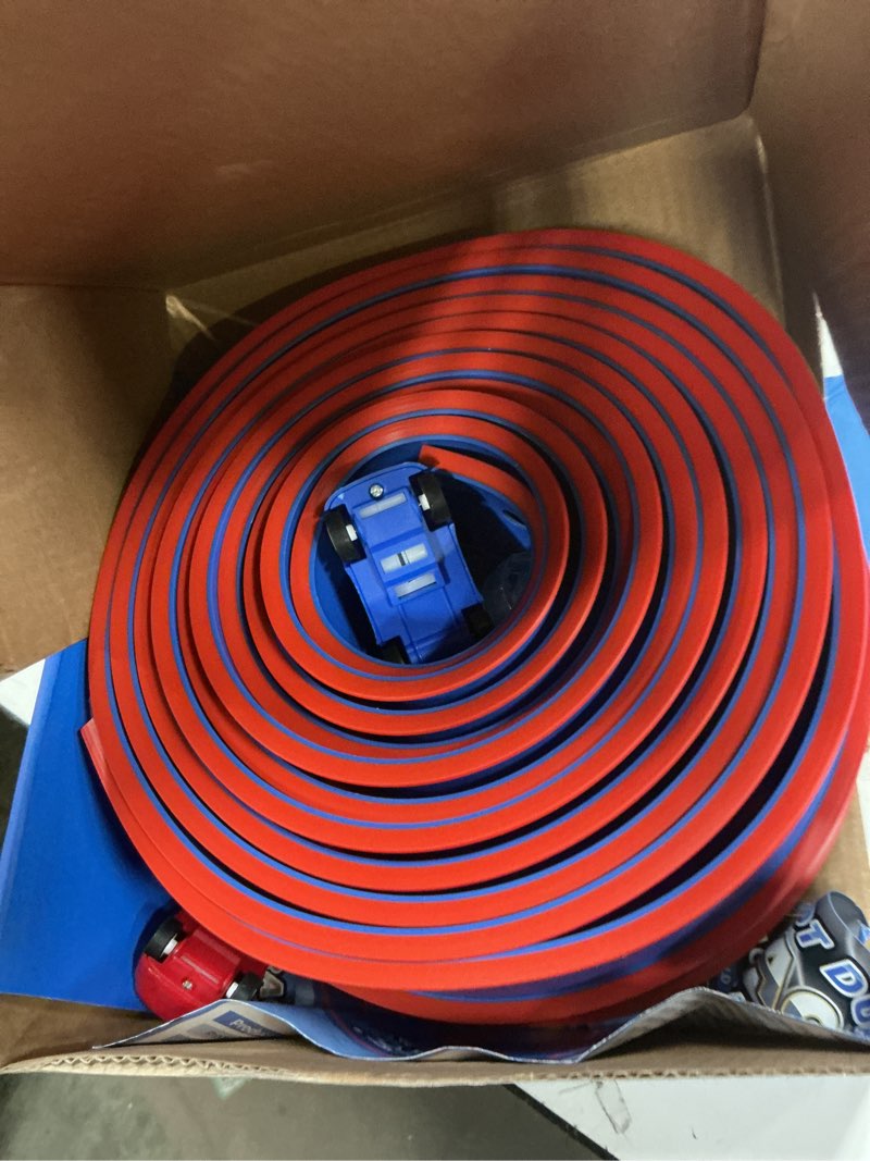 Condition photo showing Good Condition for Flexible Race Track for Kids 15 Feet of DIY Flex Track Race with 2 Cars & 3 Strong Suction Cups Car Ramp Toy Track, for Kids Ages 3+, Blue