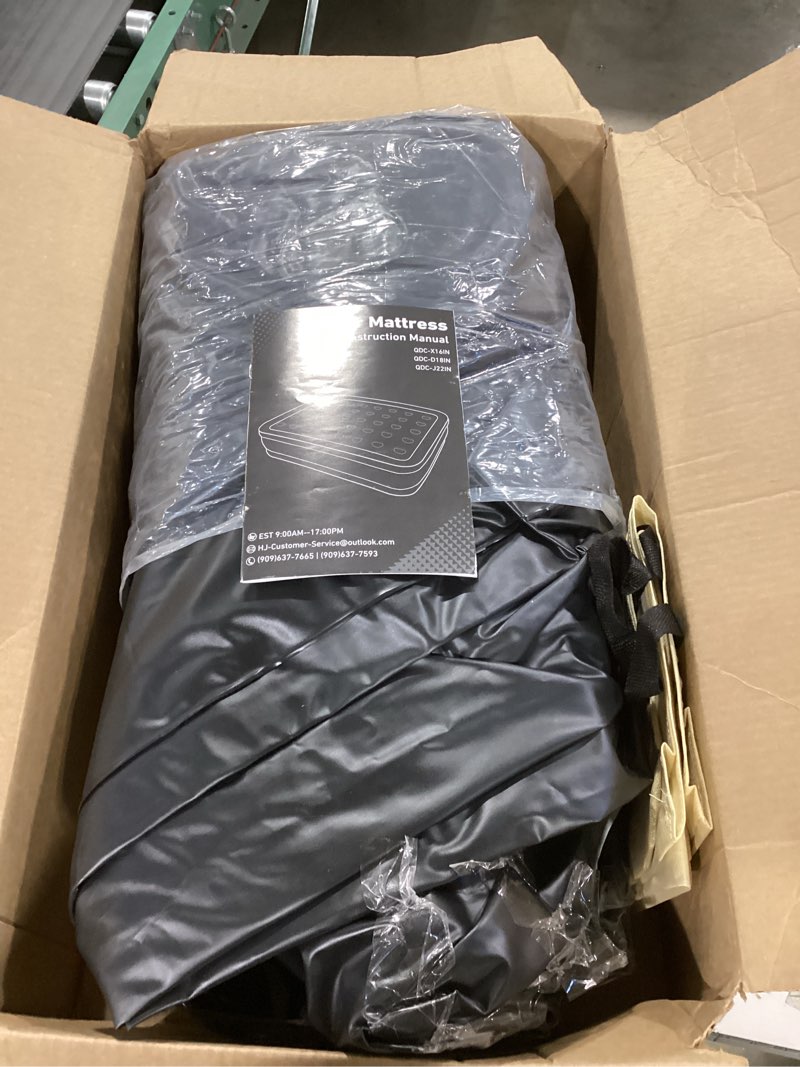 Condition photo showing Good Condition for Sweetcrispy Queen Air Mattress - 16" Inflatable Blow Up Airbed with Built-in High Capacity Pump, Double Height, Non-Slip Bottom Design, Weight Capacity 660 lbs Air Bed for Home or Camping