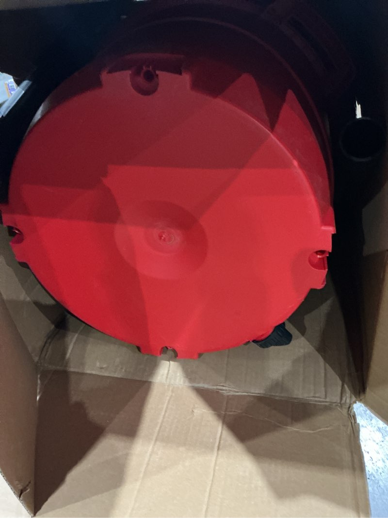 Condition photo showing As Is for craftsman cmxevbe18595 16 gallon 6.5 peak hp wet/dry vac, heavy-duty shop vacuum with 4 dust collection bags and attachments, red 16 gal 6.5 peak hp w/dust bags