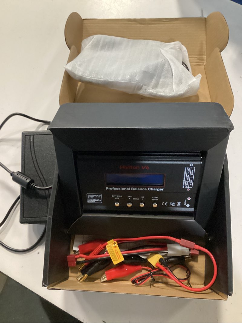Condition photo showing Good Condition for lipo battery charger, 1s-6s balanced charger discharger, 1-6s lipo li-ion nimh nicd li-fe battery with tamiya xt60 deans futaba connector black