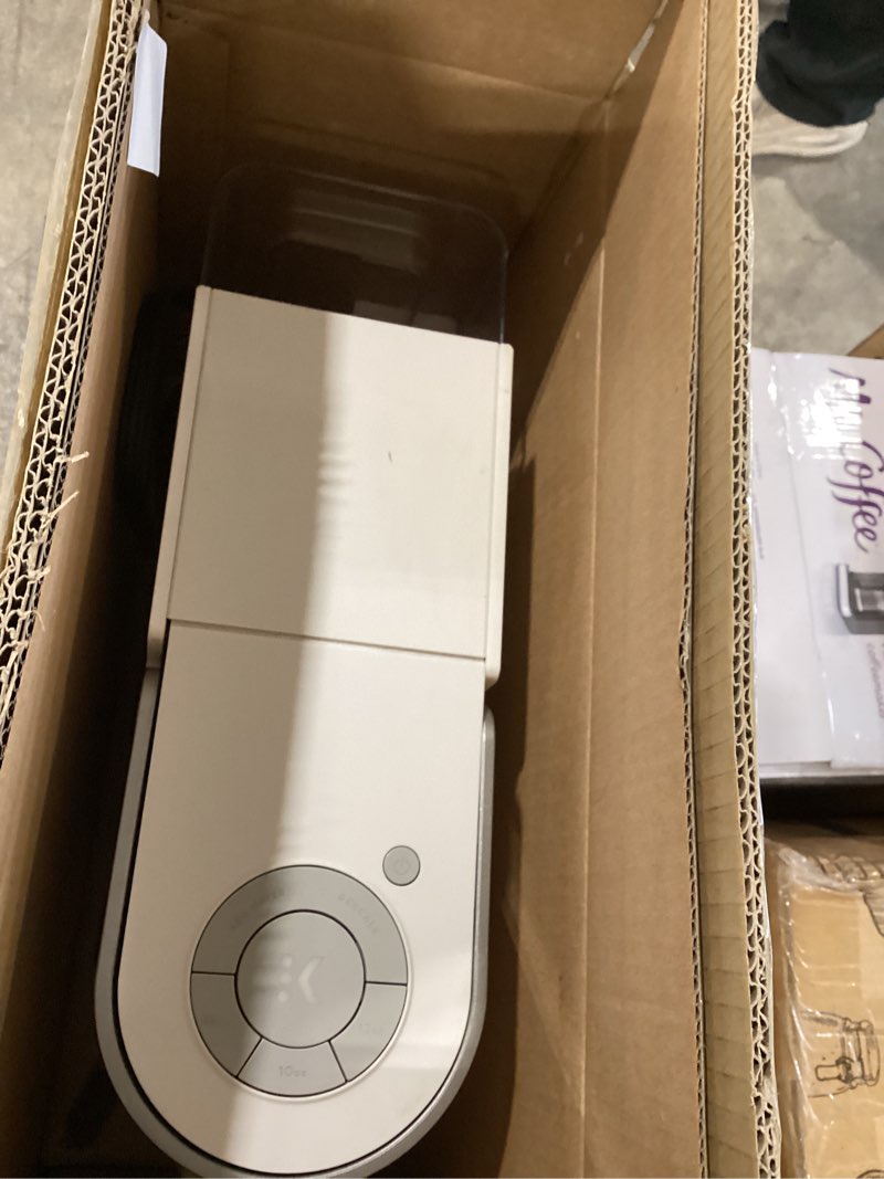 Condition photo showing Good Condition for keurig k-slim single serve k-cup pod coffee maker, multistream technology, 3 brew sizes, slim and sleek design, 46oz removable reservoir, white