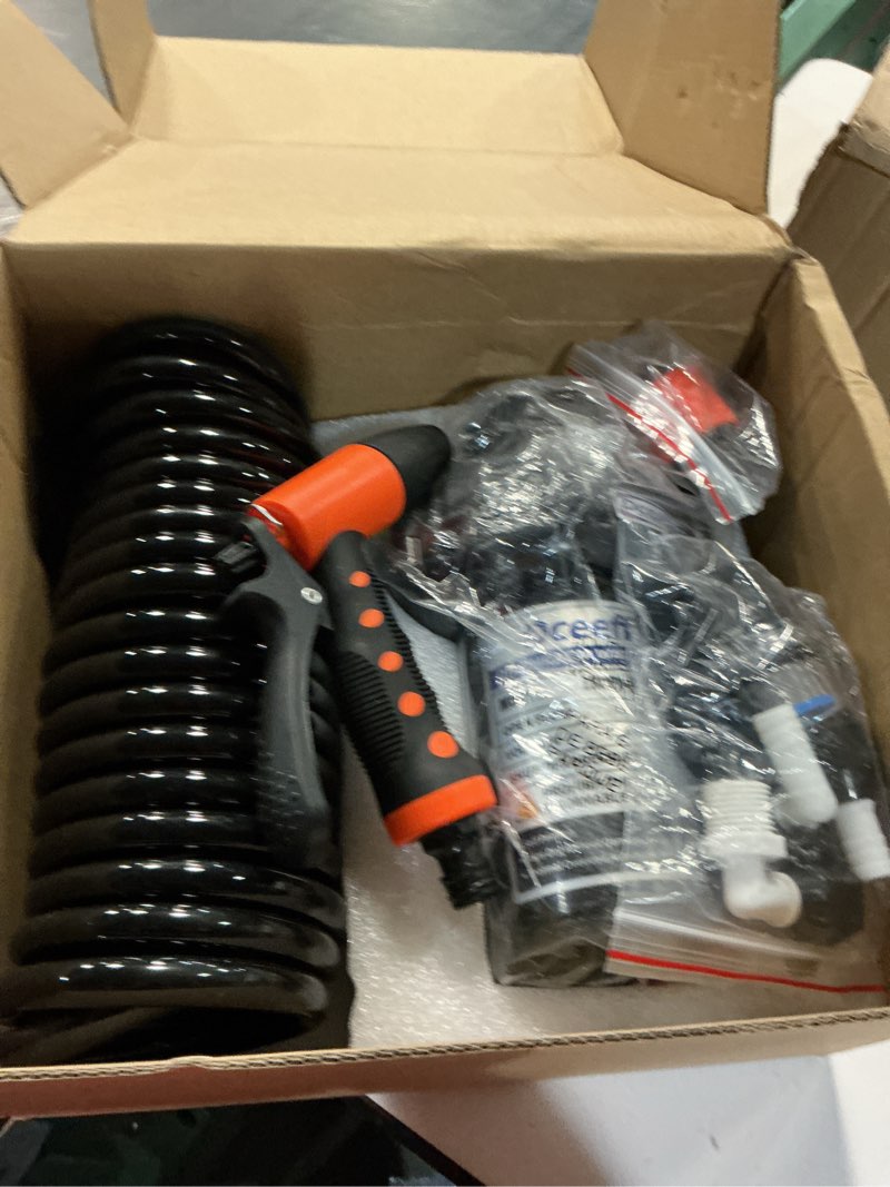 Condition photo showing Good Condition for 7.5gpm 80psi washdown pump kit - 12v marine self-priming rv water pump with pressure switch, rv fresh water pump for boats, campers, travel trailers, yacht, farm spraying & deck cleaning (black)