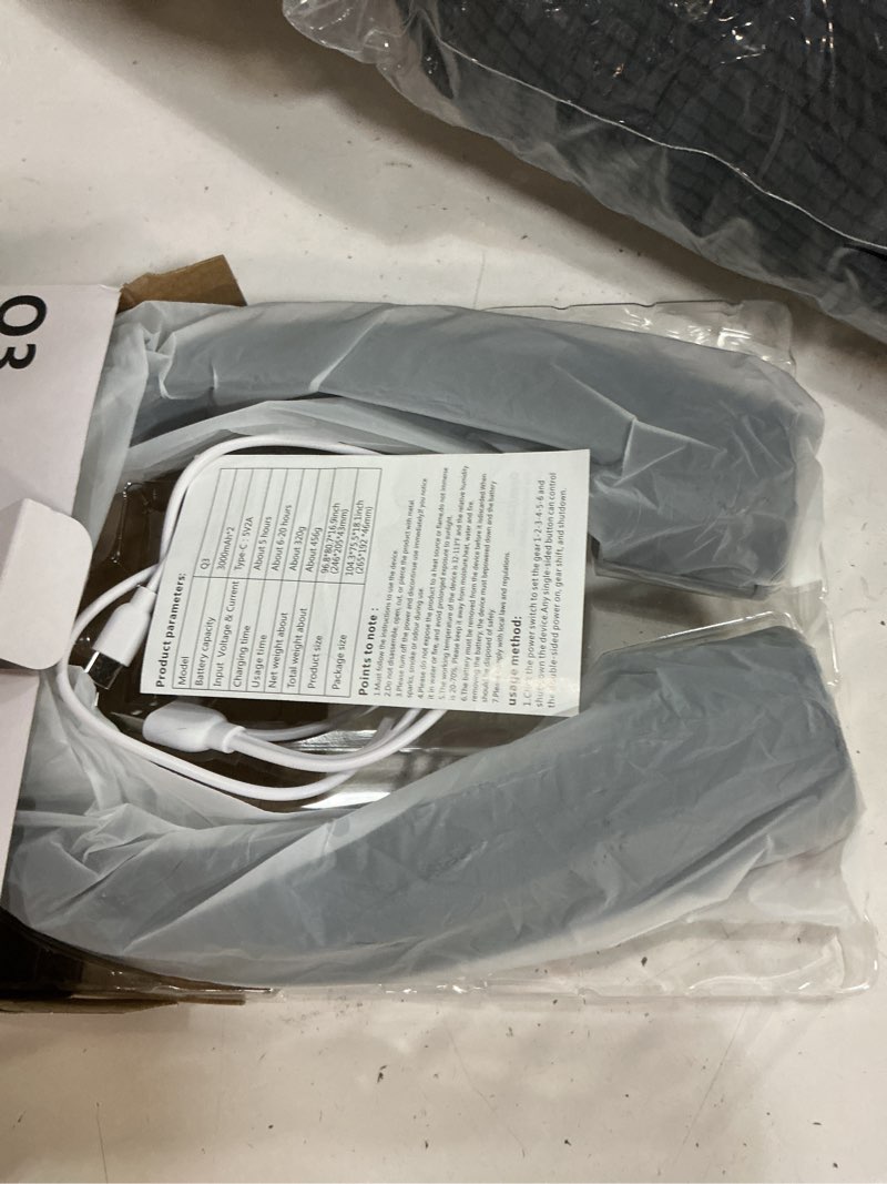 Condition photo showing New/Like New for hionly ai neck fan, 6 speeds adjustable portable personal fan rechargeable, faster cooling wearable fan, ultra quiet for home, office, travel, outdoor black