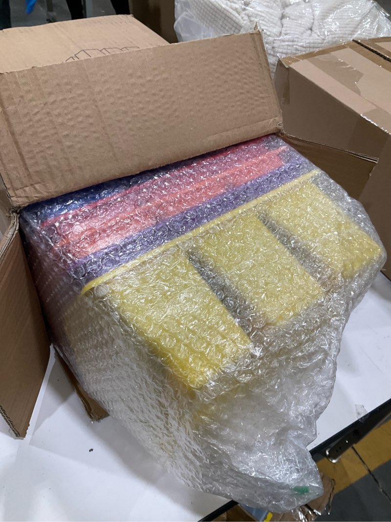 Condition photo showing Good Condition for alink classroom caddy storage basket with handle, 6 pack plastic arts office crafts caddy 4 compartments for kids, pencil, crayon, marker, school supplies, 6 colors assorted colors