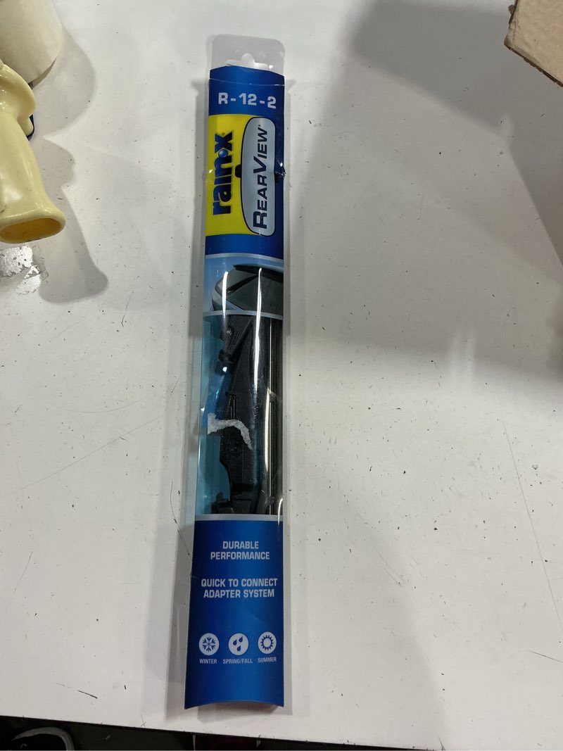 Condition photo showing New/Like New for rain-x 850212 rearview wiper blade 12", oem replacement rear windshield wiper, interchangeable adapter for easy installation, all-weather & all-season performance, composite composite 12 inch