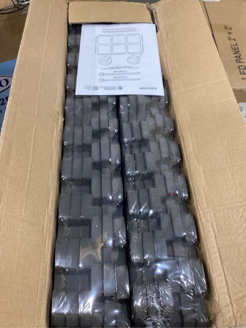 Condition photo showing New/Like New for airhop 0.56in thick 48 sq ft exercise equipment mats, 12 tiles upgraded rubber top with high density eva foam, large interlocking puzzle gym flooring for home gym, heavy weight workout,black black 48 sq ft (12 tiles)