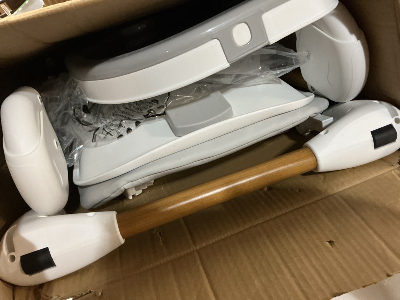 Condition photo showing Good Condition for mallify foldable high chairs for babies and toddlers, 3-in-1 convertible baby high chair with removable soft cushion and tray, adjustable height & recline, lockable wheels, ligh gray soft gray