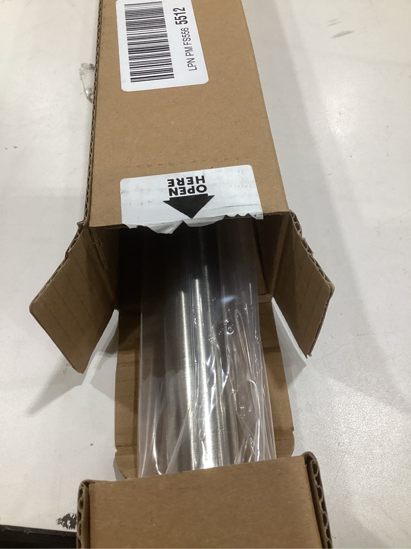 Condition photo showing As Is for Ivilon Tension Curtain Rod - Spring Tension Rod for Windows or Shower, 24 to 36 Inch. Brushed Nickel 24" to 36" Brushed Nickel