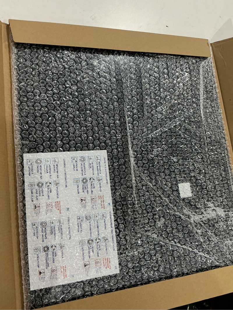 Condition photo showing Good Condition for kitchenville glass cutting board 20”x16”: tempered glass kitchen counter protector - durable- scratch-resistant, heat-proof - design 1 - black marble effect design 01 20"l x 16"w