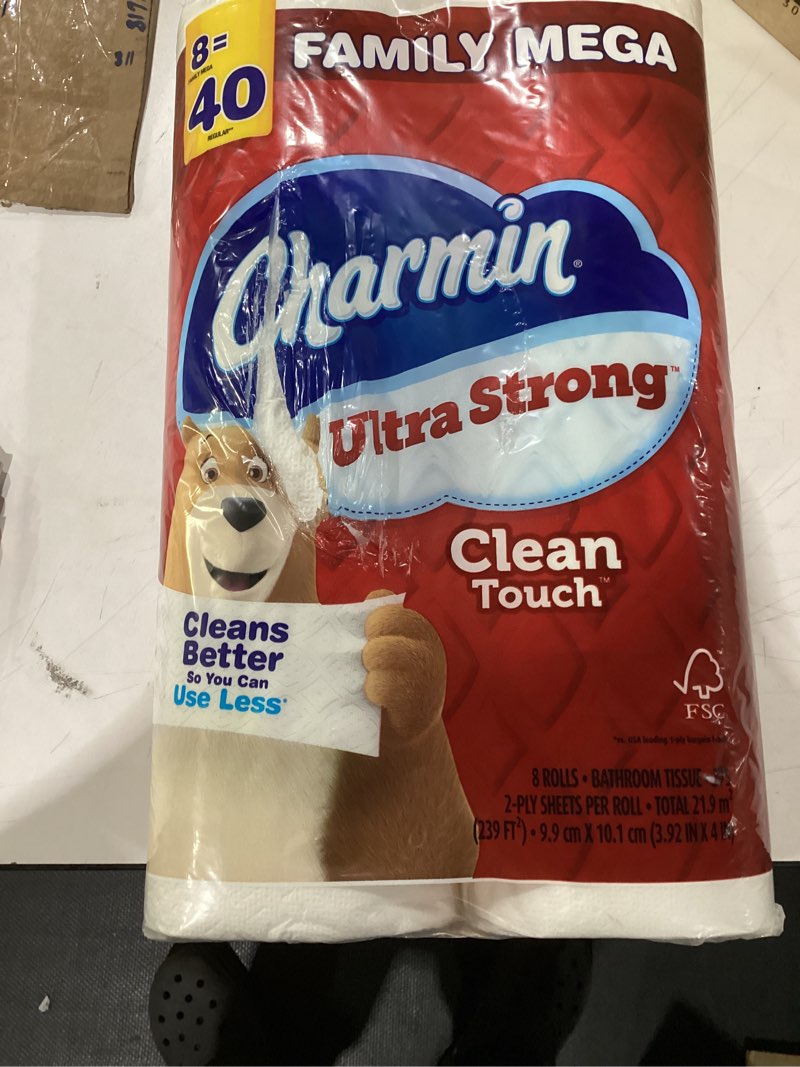 Charmin ultra strong 8 family mega rolls