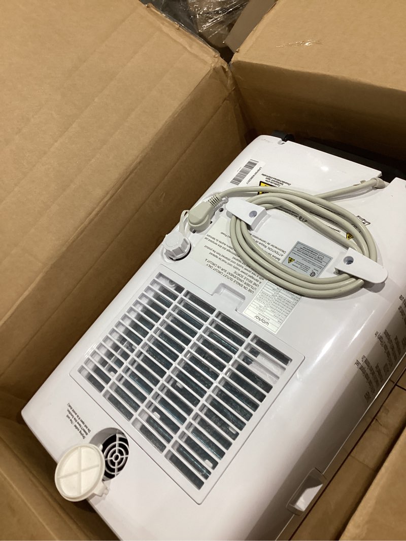 Condition photo showing As Is for waykar 120 pints energy star dehumidifier for spaces up to 6,000 sq. ft at home, in basements and large rooms with drain hose and 1.14 gallons water tank 120 pints 6000 sq. ft
