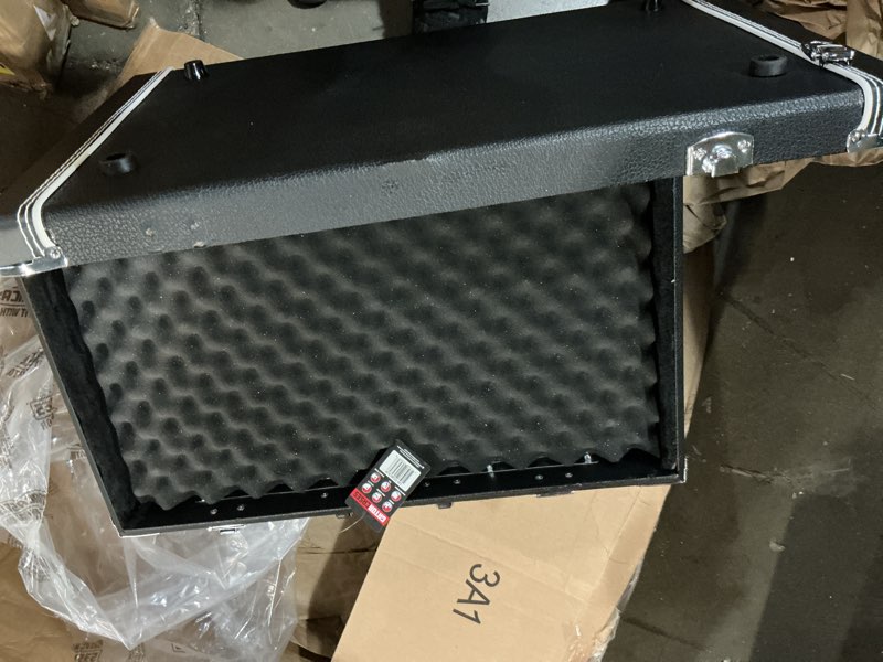 Condition photo showing As Is for gator cases gig box jr. pedal board with built in 3x guitar stand | fits most electric and acoustic 