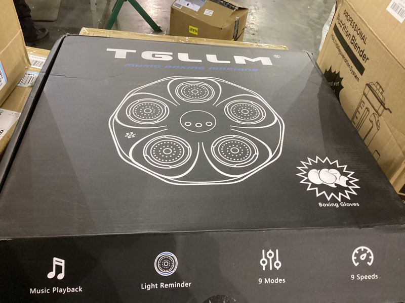 TGLLM Music Boxing Machine, Music Punching Trainer with Boxing Gloves, Wall Mounted Electronic Worko