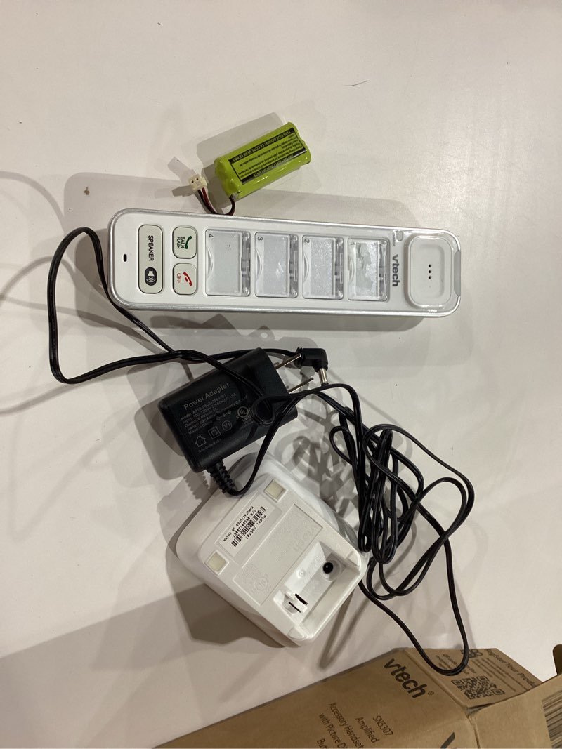 Condition photo showing As Is for VTech SN5307 Amplified Photo DIAL Accessory Handset with Big Buttons & Large Display for SN5127 & SN5147 Senior Phone Systems, Photo Dial Handset, Cordless Phone System