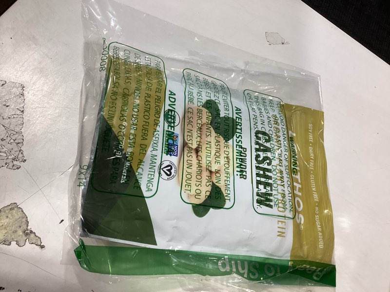 Condition photo showing New/Like New for organic cashew protein powder, single ingredient, 10g protein per serving, high in potassium, phosphorus, calcium! 6oz, plant-based, vegan, non-gmo, 6 servings, high fiber, no added sugar