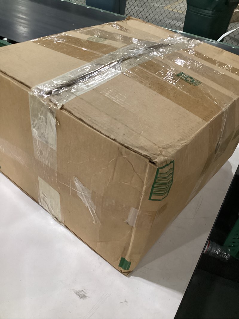 Condition photo showing As Is for large white mattress cover