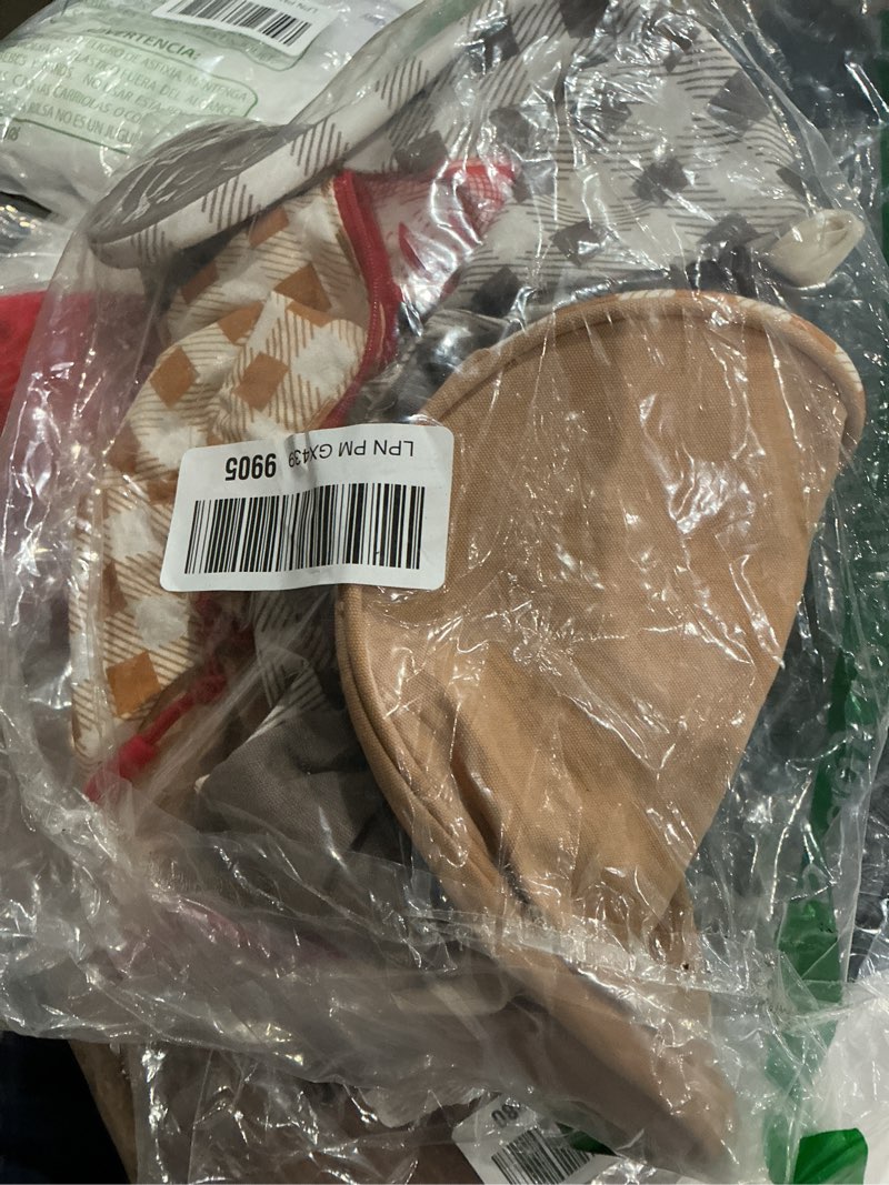 Condition photo showing As Is for beeswax bread bags for homemade bread, sourdough bread bags with zipper access, upright base, adjustable roll-top design, 2-pack natural reusable storage bag for freezer to keep loaves fresh beeswax lining 2 pack