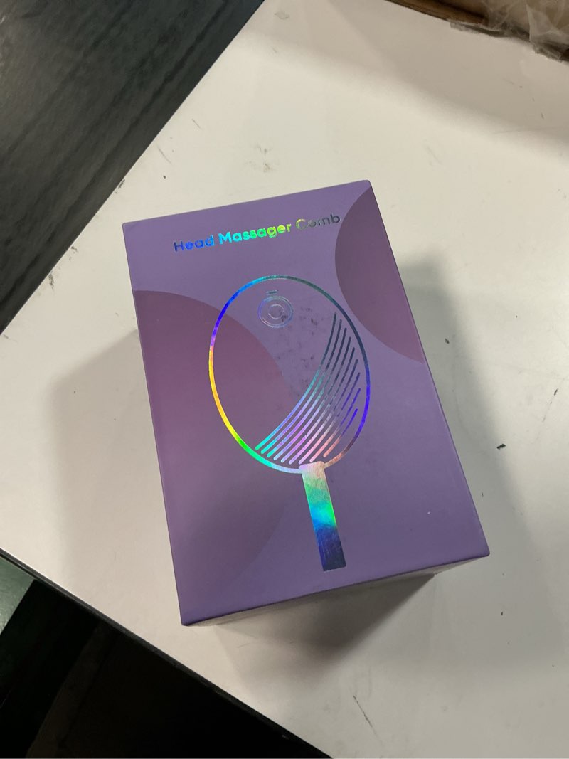 Condition photo showing New/Like New for scalp massager hair growth brush - electric head massager relax scalp stress - unique birthday gifts for women - sonic vibration comb for stimulating follicles - purple deep purple