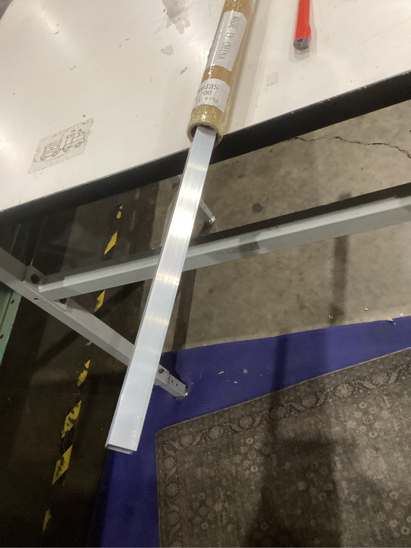 Condition photo showing As Is for zonon 6063 aluminum square tubing 3/4" x 3/4" x 1/16" wall, 48 inch length, silver aluminum square tube for diy, furniture, structural projects 3/4" x 3/4", 1/16" wall, 48" length