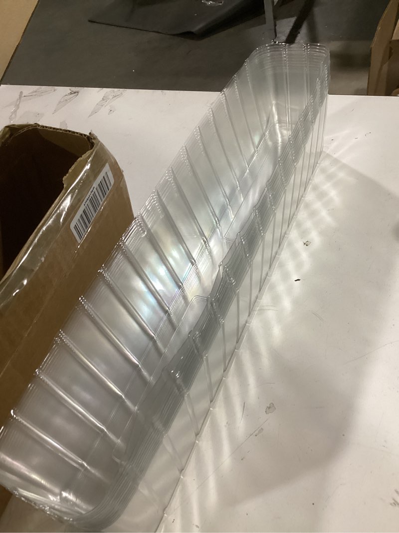Condition photo showing Good Condition for 10 pcs plastic planter liners clear rectangular plastic liners for flower box planter window box planter 16.2" l x 3" w x 3.5" h for indoor outdoor flower arrangement succulent garden windowsill decor 16.7" l x 3.5" w x 3.5" h