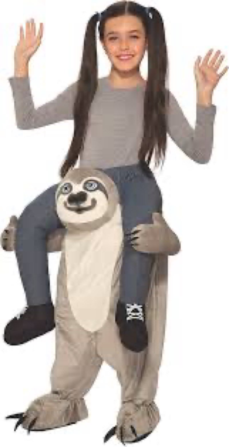 forum novelties child's ride-on sloth costume, one size