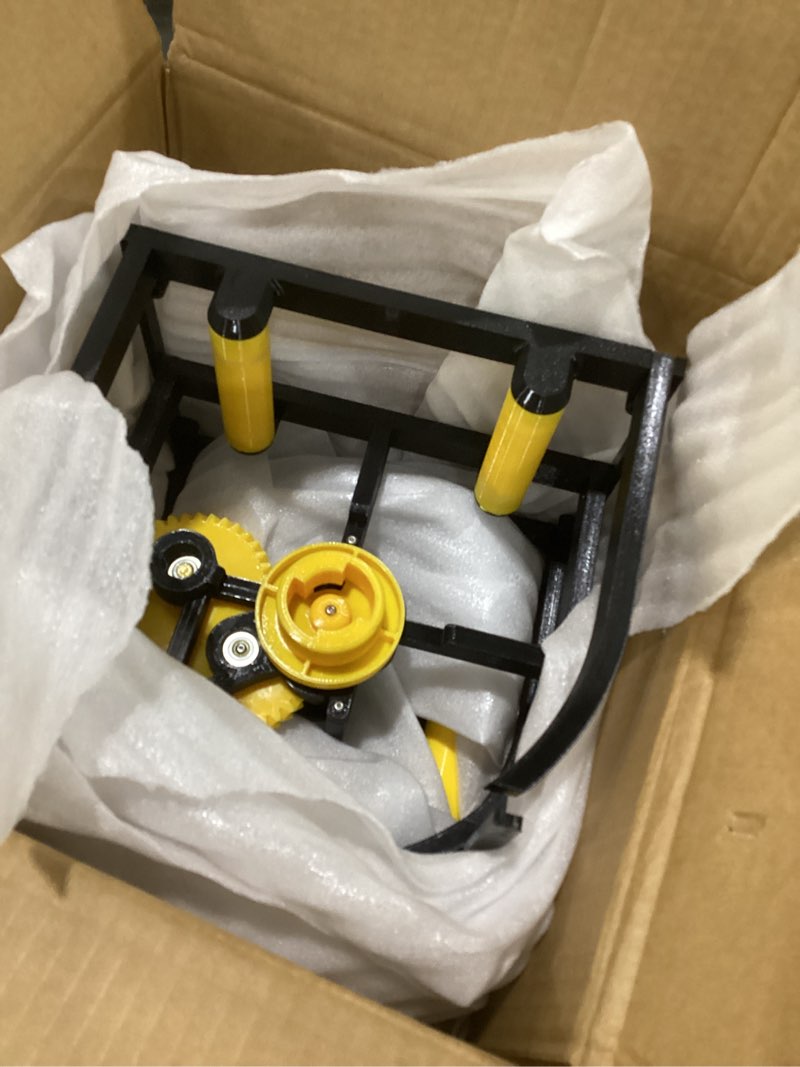 Condition photo showing As Is for 3d industrial filament respooler – heavy duty 3d printer spool rewinder for 20cm spools | universal wire/welding thread winder with smart tension control manual version
