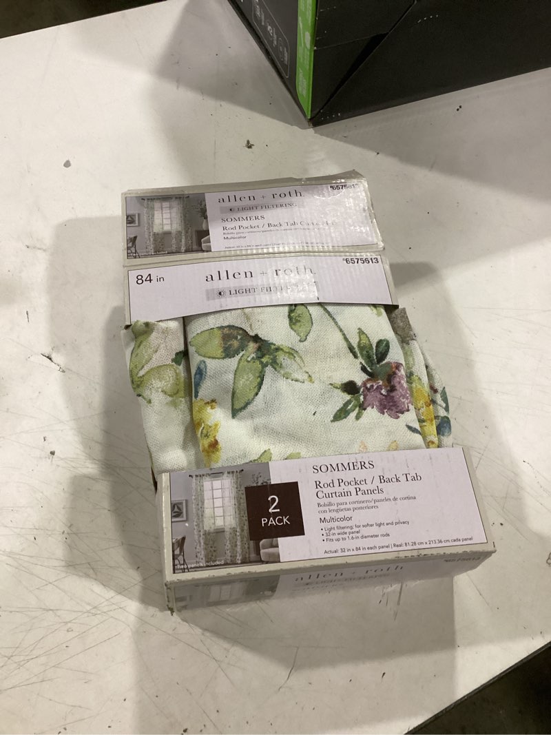 Condition photo showing Good Condition for similar to maison d' hermine curtains for living room 100% cotton 108 inch length one panel light filtering curtains for bedroom windows with rod and loop pockets drapes (equinoxe multicolor, 50\" w x 108\" l) 002 - equinoxe - multi 50\"w x 108\"l (pack of 1)