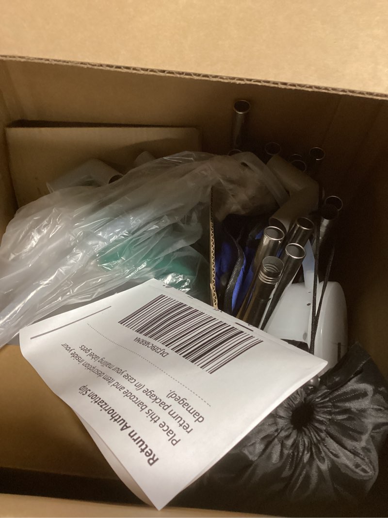 Condition photo showing Good Condition for 2 Person Sauna, Extra Large Sauna, Portable Steam Sauna Tent with 2 Steamers, 2 Folding Chair, 71”x 49”x 36”, Black