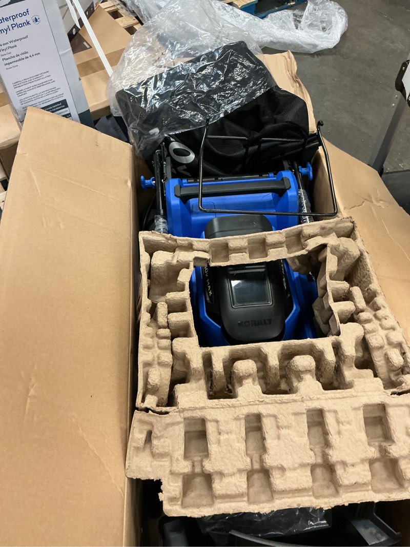 Condition photo showing Good Condition for kobalt 40-volt 21-in brushless battery push lawn mower 6 ah (battery and charger included)