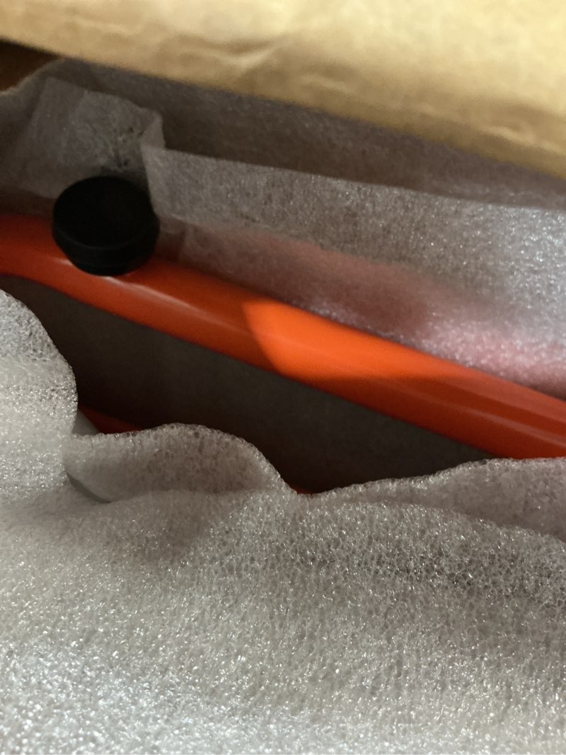 Condition photo showing As Is for Wire spool rack tray orange