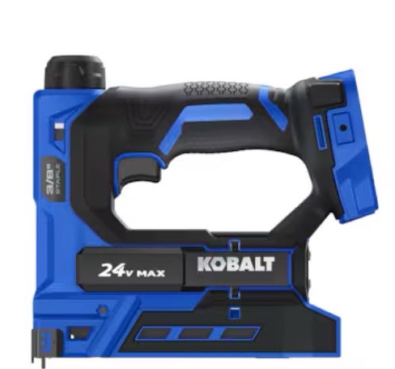 kobalt xtr 20 -gauge 3/8-in medium crown finish stapler ( battery and charger not included )