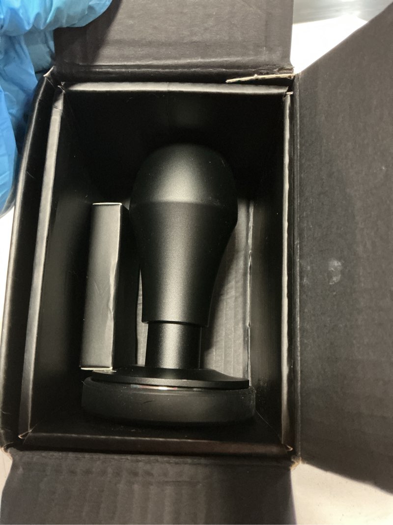 Condition photo showing Good Condition for normcore 53.3mm coffee tamper v4.1 with click sound feedback, spring loaded tamper with flat base, compatible with 54mm breville sage espresso machines portafilter, black black 53.3mm flat base