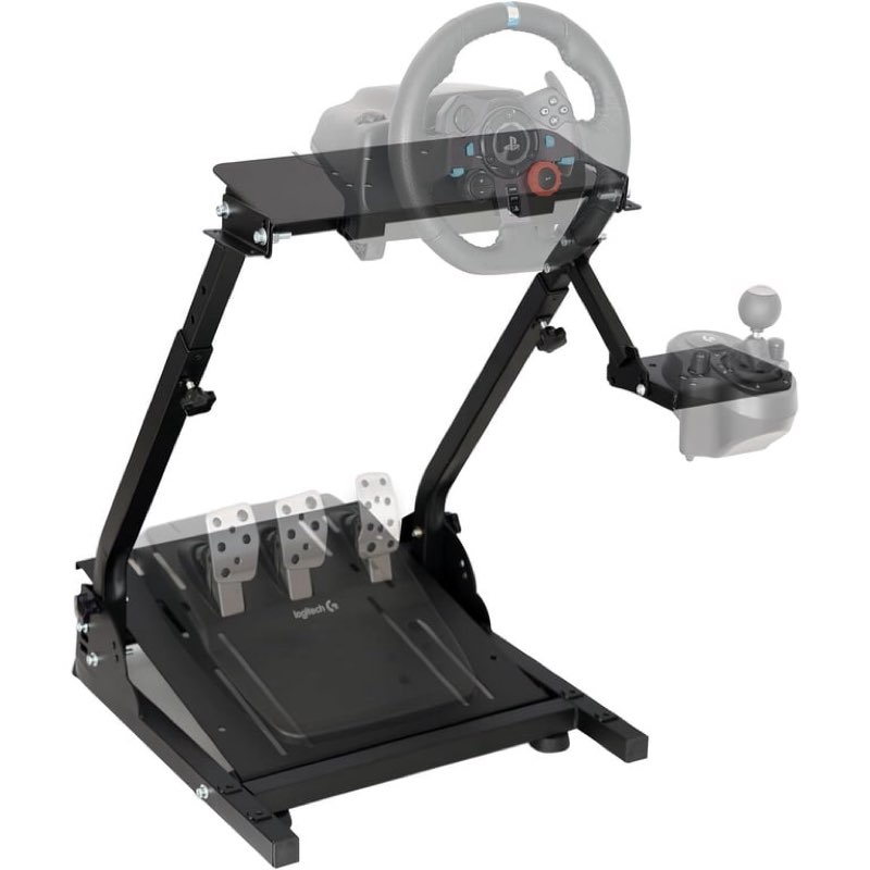 Racing Wheel Stand, Height Adjustable & Foldable Steering Wheal Stand