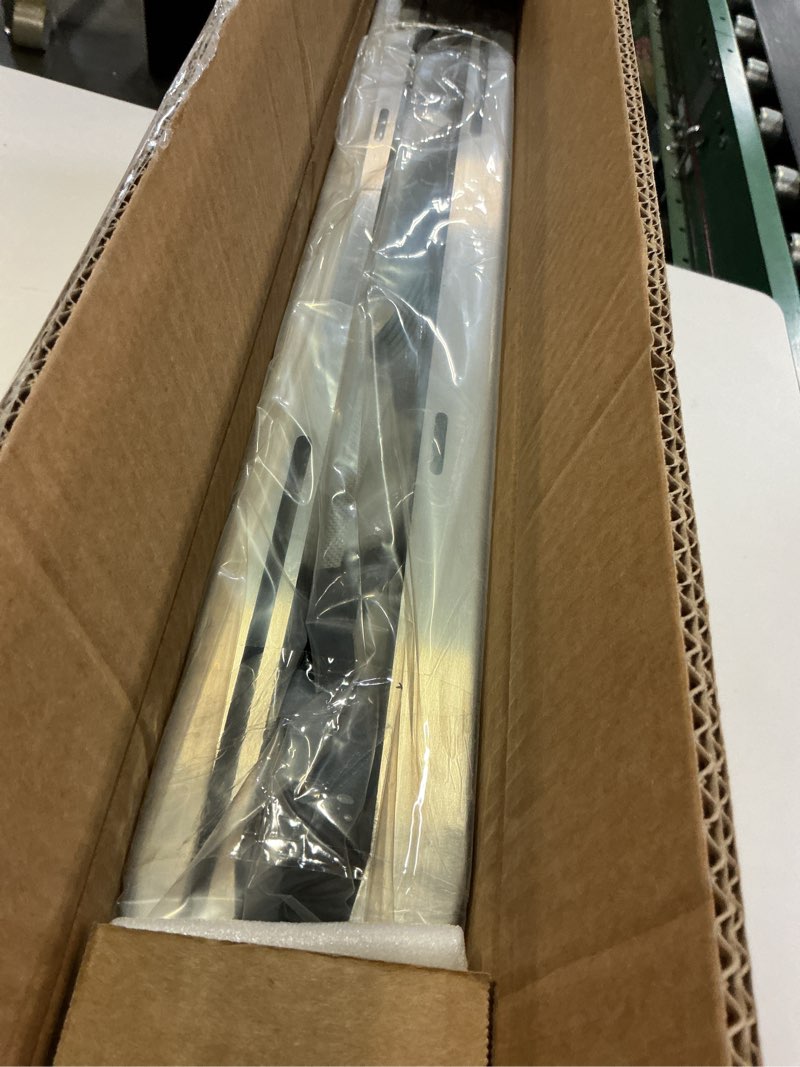 Condition photo showing Good Condition for concrete knee boards 30x8 inch – heavy duty stainless steel sliding support for concrete finishing, adjustable toe brackets & comfort straps, professional concrete tools for contractors, masons & diy projects
