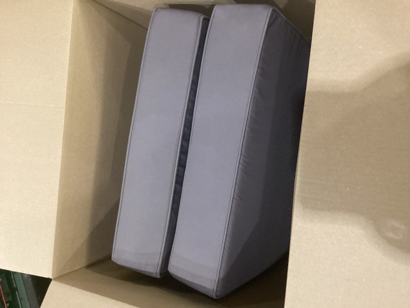 Condition photo showing Good Condition for aaaaacessories outdoor deep seat cushions, waterproof, fade-resistant patio furniture replacement cushions, set of 2, 24" x 24" x 5", dark gray dark gray 24"x24"x5" / 24"x19"