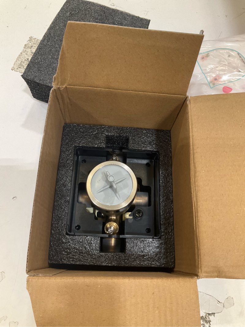 Condition photo showing Good Condition for rjdiban shower valve for delta r10000-unws, 4 port 1/2 inch connection 1-pack, r10000 valve kit compatible with delta multichoice 13 14 17 17t shower and tub trim faucet, brass construction with stops tub & shower with stop