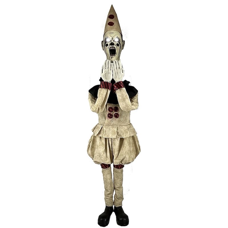 Haunted Living 5-ft Vintage Peek-A-Boo Clown Motion Activated Animatronic in the Halloween