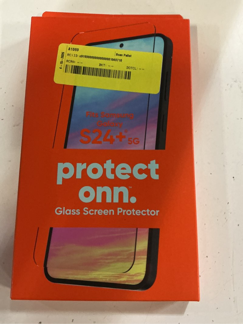 Condition photo showing New/Like New for onn. glass screen protector for samsung galaxy s24+ 5g