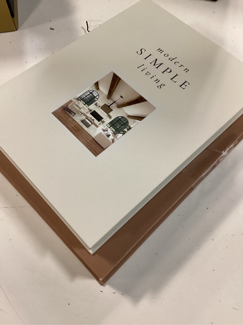 Condition photo showing Good Condition for beautiful decorative books - set of 2 boxes enhance your coffee table, bookshelf or mantel shelf decor - aesthetic fake/faux books for modern home decoration, photo storage and as a keepsake box