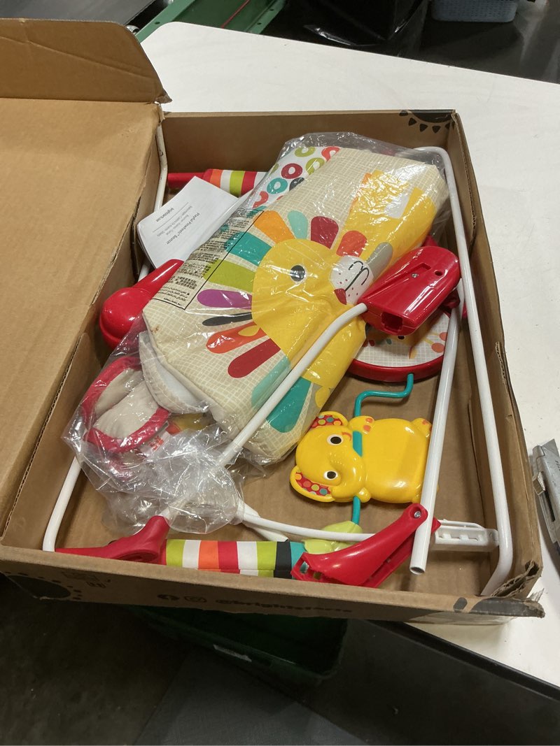Condition photo showing Good Condition for bright starts portable baby bouncer soothing vibrations infant seat with removable-toy-bar, 0-6 months 6-20 lbs (playful pinwheels)