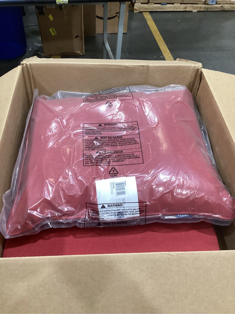 Condition photo showing Good Condition for arden outdoor deep seat cushion set, 22 in x 24 in, weather-proof, rain-proof, fade resistant patio cushion ruby red leala deep seat set ruby red leala 22" x 24"