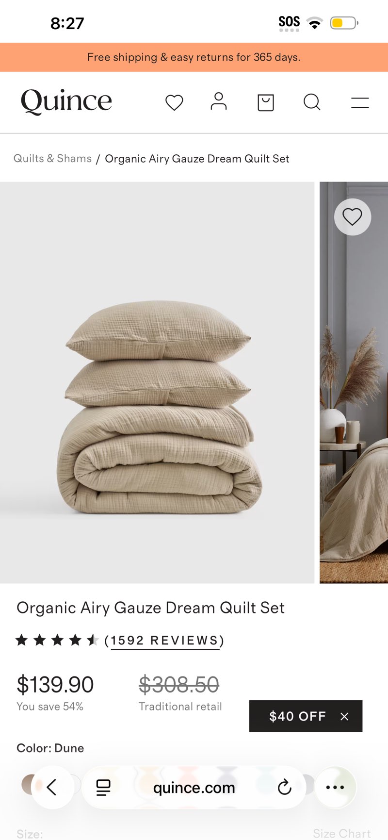 Organic Airy Gauze Dream Quilt Set, Queen