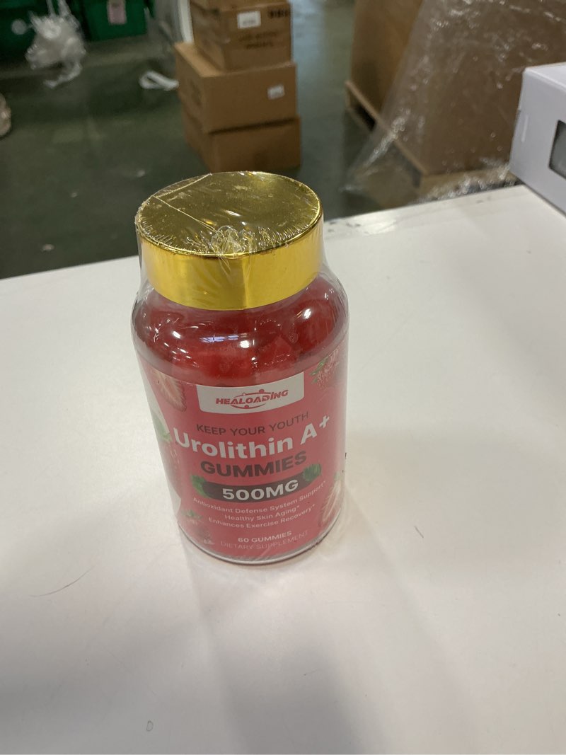 Condition photo showing New/Like New for (Expires 7/1/2027) Urolithin A Supplement Gummies 500MG?Urolithin A+ Supplement for Healthy Aging Antioxidants and Mitochondrial Support?Non-GMO Vegan Friendly(60 Count)