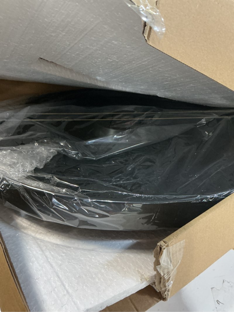 Condition photo showing Good Condition for LEIKE Large Wall Clock,Non Ticking Silent,Battery Operated Big Round Modern Wood Wall Clocks for Living Room, Bedroom,Dinning Room,Farmhouse,Office, Retro Home Decor-20 Inch/50CM-Black-Arabic Number 20 Inch Black-arabic Number